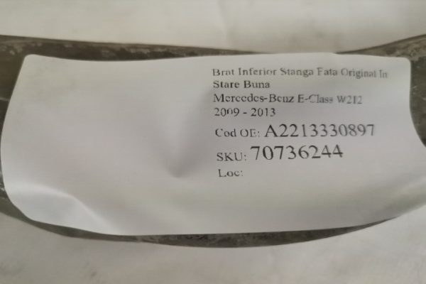 Brat Inferior Stanga Fata Original In Stare Buna Mercedes-Benz  E-Class  W212 [2009 - 2013] - imagine 7