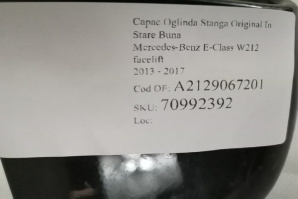 Capac Oglinda Stanga Original In Stare Buna Mercedes-Benz  E-Class  W212 [facelift] [2013 - 2017] - imagine 7