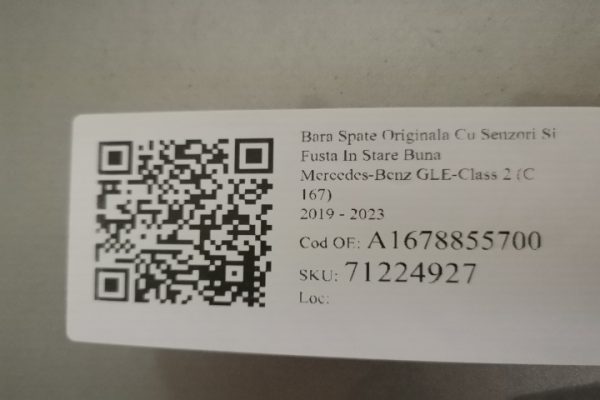 Bara Spate Originala Cu Senzori Si Fusta In Stare Buna Mercedes-Benz  GLE-Class  2  [2019 - 2023] - imagine 7