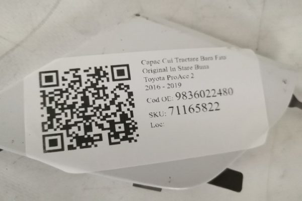 Capac Cui Tractare Bara Fata Original In Stare Buna Toyota  ProAce  2 [2016 - 2019] - imagine 7