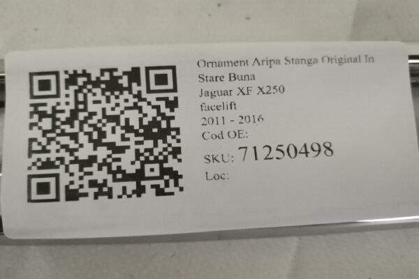Ornament Aripa Stanga Original In Stare Buna Jaguar  XF  X250 [facelift] [2011 - 2016] - imagine 7