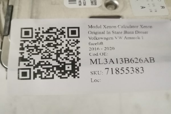 Modul Xenon Calculator Xenon Original In Stare Buna Droser Volkswagen VW  Amarok  1 [facelift] [2016 - 2020] - imagine 7