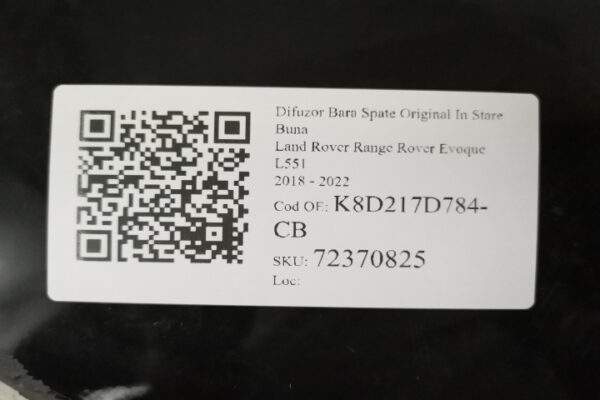 Difuzor Bara Spate Original In Stare Buna  Land Rover  Range Rover Evoque  L551 [2018 - 2022] - imagine 7