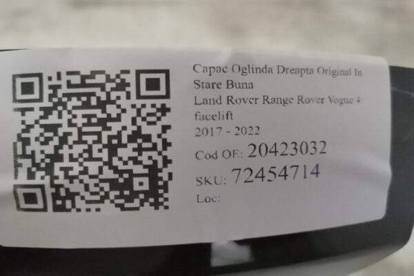 Capac Oglinda Dreapta Original In Stare Buna Land Rover  Range Rover Vogue  4 [facelift] [2017 - 2022] - imagine 7