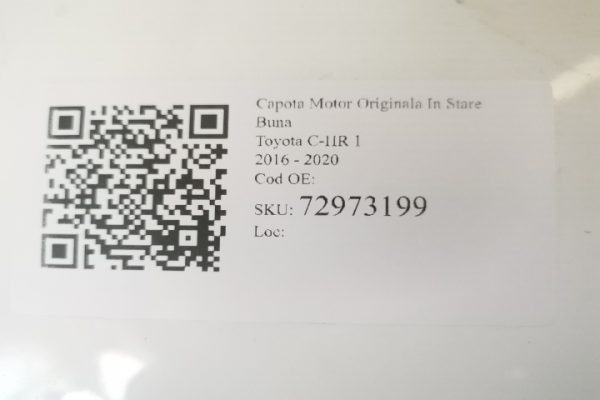 Capota Motor Originala In Stare Buna Toyota C-HR 1 [2016 - 2020] Toyota  Corolla E210 [2019 - 2022] - imagine 7
