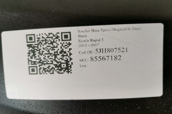 Spoiler Bara Spate Original In Stare Buna   Skoda  Rapid  3 [2012 - 2017] - imagine 7