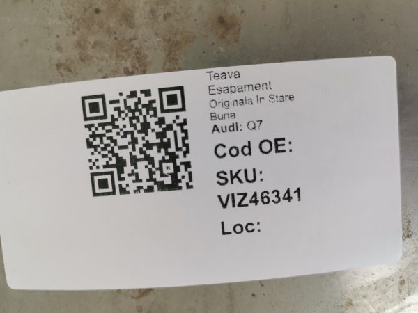 Teava Esapament Audi Q7 Originala In Stare Buna - imagine 5