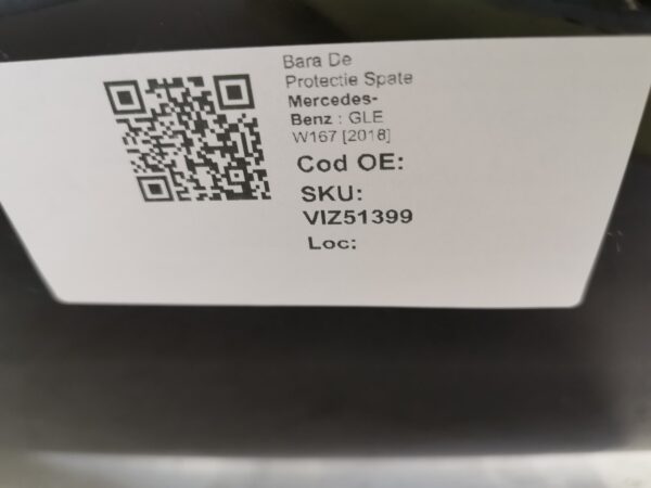 Bara De Protectie Spate Mercedes-Benz  GLE W167 [2018] Originala In Stare Buna - imagine 8
