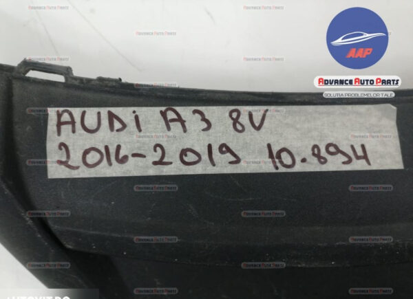 Difuzor Bara Spate original Audi A3 8V (facelift) 2016 2017 2018 2019 2020 Hatchback 3-usi OEM - imagine 8