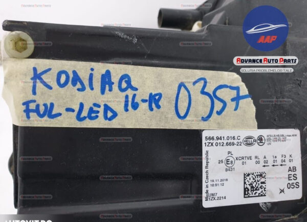 Far Dreapta original Skoda Kodiaq 1 2017 2018 2019 2020 oem - imagine 15