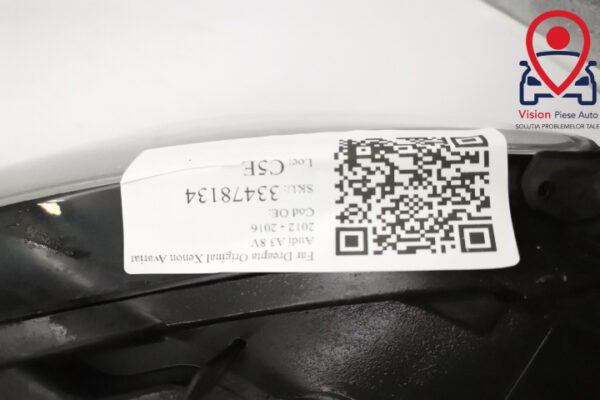 Far Dreapta Original Xenon Avariat Audi A3 8V 2012 2013 2014 2015 2016 - imagine 8