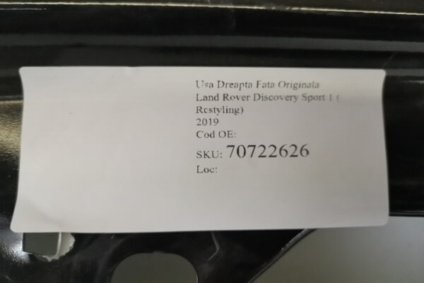 Usa Dreapta Fata Originala Land Rover Discovery Sport 1 ( Restyling) 2019 2020 2021 2022 2023 2024 - imagine 7