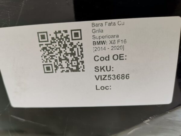 Bara Fata Cu Grila Superioara BMW X6 F16 [2014 - 2020] Originala In Stare Buna - imagine 8