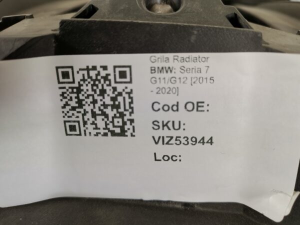 Grila Radiator BMW Seria 7 G11/G12 [2015 - 2020] Originala In Stare Buna - imagine 8