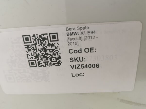 Bara Spate BMW X1 E84 [facelift] [2012 - 2015] Original In Stare Buna - imagine 8
