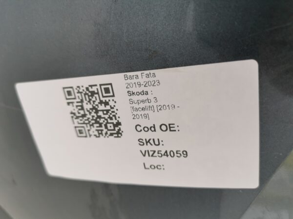 Bara Fata 2019-2023 Skoda  Superb 3 [facelift] [2019 - 2019] Originala In Stare Buna - imagine 8