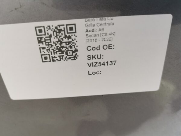Bara Fata Cu Grila Centrala Audi A6 Sedan [C8 4K] [2018 - 2022] Originala - imagine 8
