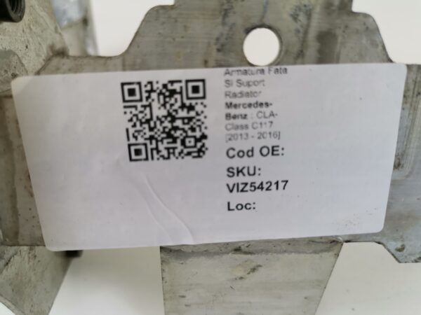 Trager inferior Fata Si Suport Radiator Mercedes-Benz  CLA-Class C117 [2013 - 2016] Original In Stare Buna - imagine 8