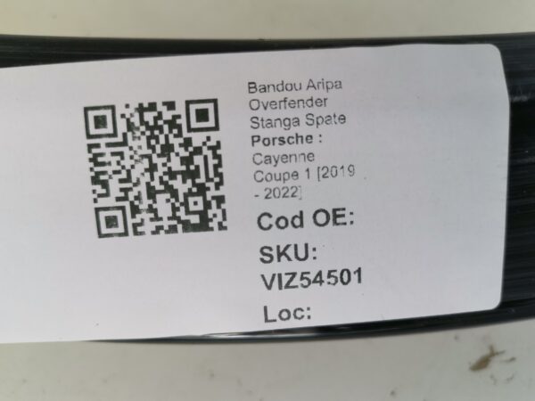 Bandou Aripa Overfender Stanga Spate Porsche  Cayenne Coupe 1 [2019 - 2022] Original In Stare Buna - imagine 8