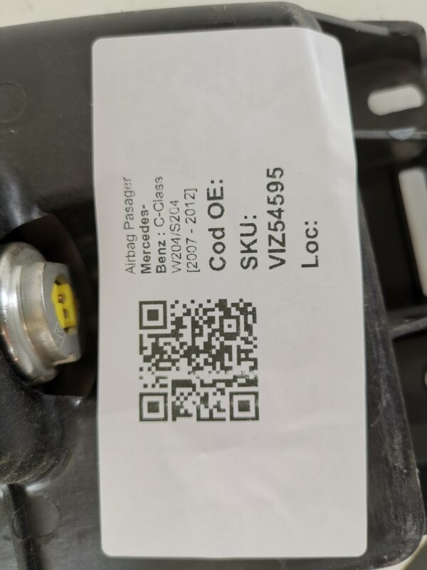 Airbag Pasager Mercedes-Benz  C-Class W204/S204 [2007 - 2012] Original In Stare Buna - imagine 8