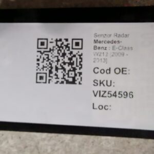 Senzor Radar Mercedes-Benz  E-Class W212 [2009 - 2013] Original In Stare Buna