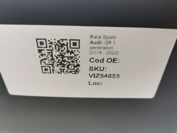 Bara Spate S-line Noua Audi Q8 1 generation [2018 - 2022] Originala In Stare Buna - imagine 8