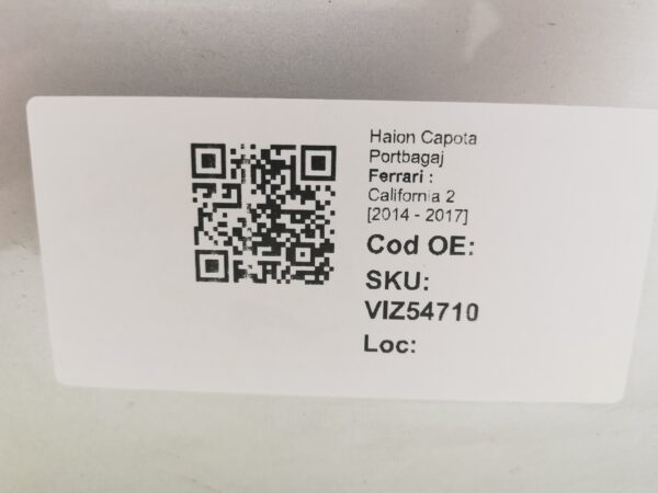 Haion Capota Portbagaj Ferrari  California 2 [2014 - 2017] Original - imagine 8