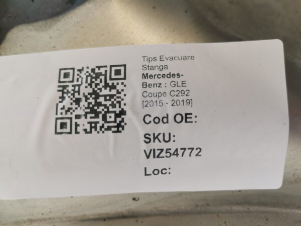 Tips Evacuare Stanga AMG Mercedes-Benz  GLE Coupe C292 [2015 - 2019] Original In Stare Buna - imagine 8