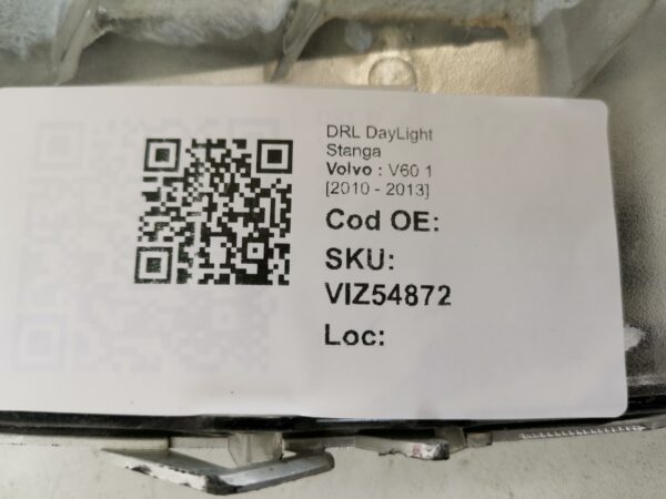 DRL DayLight Stanga Volvo  V60 1 [2010 - 2013] 2014 2015 2016 2017 2018 2019 2020 Original - imagine 8