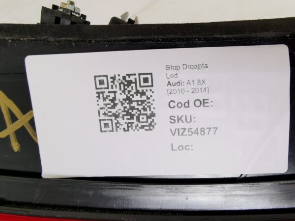 Stop Dreapta Led Audi A1 8X [2010 - 2014] Original In Stare Bunaa - imagine 8