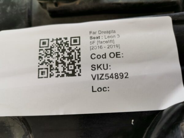 Far Dreapta Seat  Leon 3 5F [facelift] [2016 - 2019] Original Avariat - imagine 8