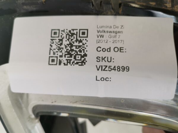 Lumina De Zi Volkswagen VW  Golf 7 [2012 - 2017] 2018 2019 2020 Originala - imagine 8