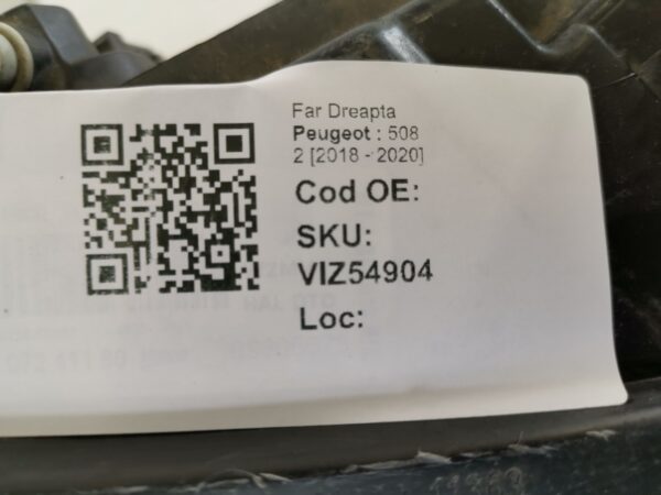 Far Dreapta Peugeot  508 2 [2018 - 2020] Original - imagine 8