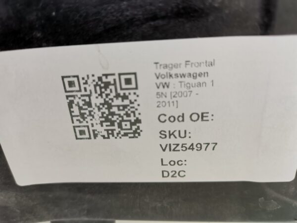 Trager Frontal Volkswagen VW  Tiguan 1 5N [2007 - 2011] Original In Stare Buna - imagine 8