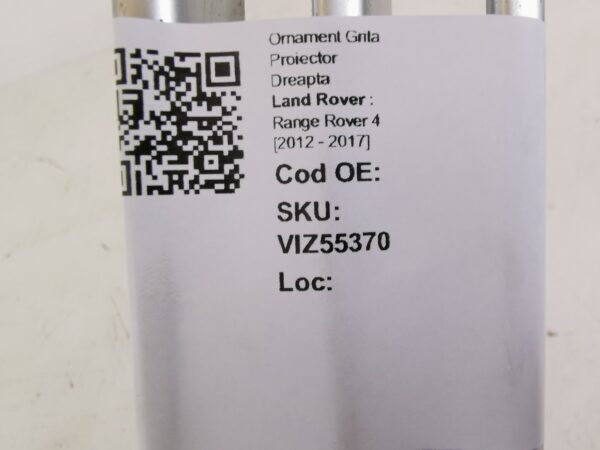 Ornament Grila Proiector Dreapta Land Rover  Range Rover 4 [2012 - 2017] Originala In Stare Buna - imagine 8