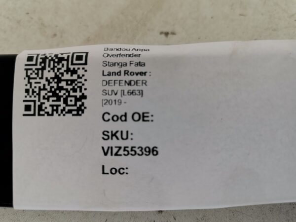 Bandou Aripa Overfender Stanga Fata Land Rover  DEFENDER SUV [L663] [2019 - 2020 Original In Stare Buna - imagine 8
