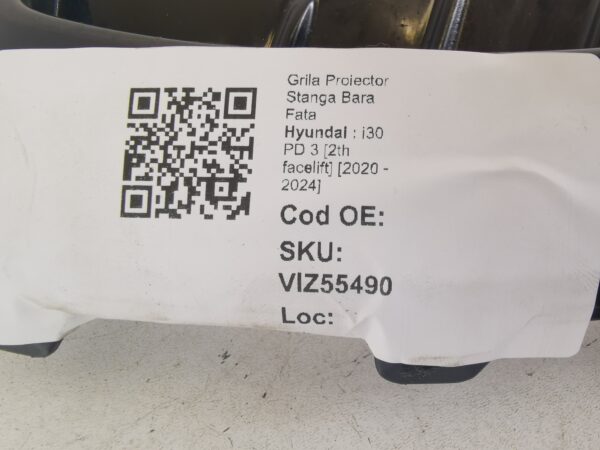 Grila Proiector Stanga Bara Fata Hyundai  i30 PD 3 [2th facelift] [2020 - 2024] Originala In Stare Buna - imagine 8