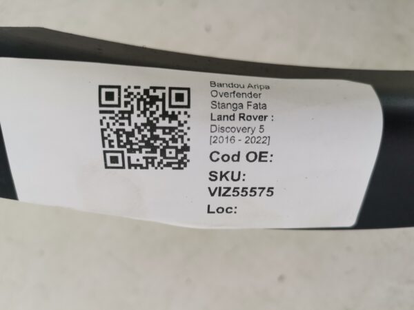 Bandou Aripa Overfender Stanga Fata Land Rover  Discovery 5 [2016 - 2022] Originala In Stare Buna - imagine 8