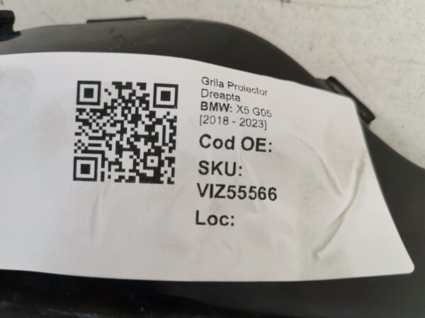 Grila Proiector Dreapta BMW X5 G05 [2018 - 2023] Originala In Stare Buna - imagine 8