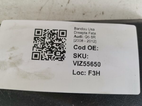 Bandou Usa Dreapta Fata Audi Q5 8R [2008 - 2012] Original In Stare Buna - imagine 8