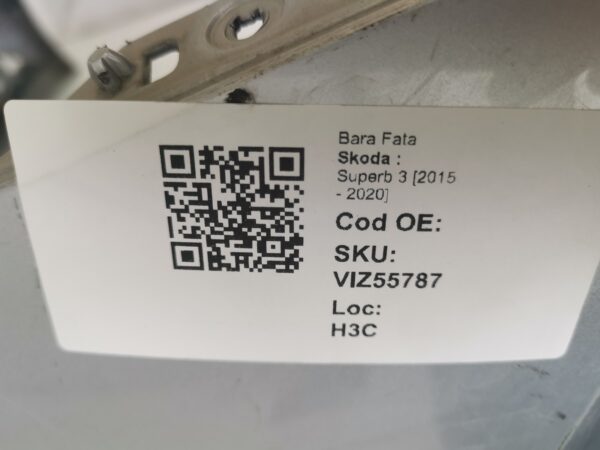 Bara Fata Skoda  Superb 3 [2015 - 2020] Originala - imagine 8