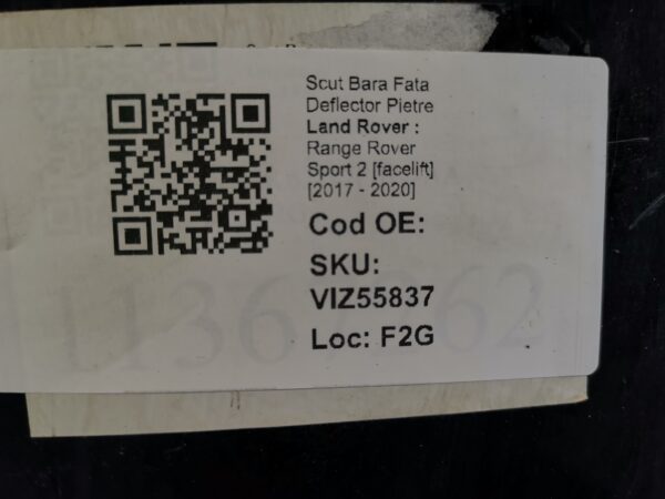 Scut Bara Fata Deflector Pietre Land Rover  Range Rover Sport 2 [facelift] [2017 - 2020] Original In Stare Buna - imagine 8