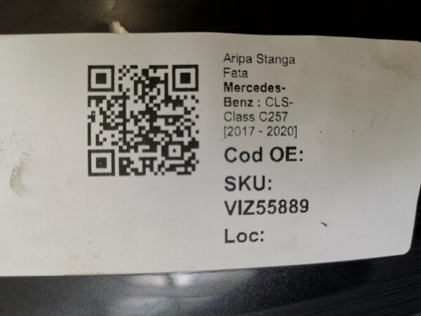 Aripa Stanga Fata Mercedes-Benz  CLS-Class C257 [2017 - 2020] Originala - imagine 8