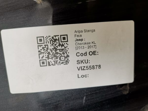 Aripa Stanga Fata Jeep  Cherokee KL [2013 - 2017] Originala - imagine 8