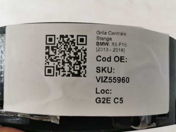 Grila Centrala Stanga BMW X5 F15 [2013 - 2018] Originala In Stare Buna - imagine 8