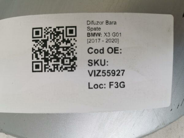 Difuzor Bara Spate BMW X3 G01 [2017 - 2020] Original In Stare Buna - imagine 8