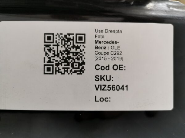 Usa Dreapta Fata Mercedes-Benz  GLE Coupe C292 [2015 - 2019] Originala - imagine 6