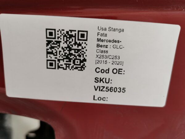 Usa Stanga Fata Mercedes-Benz  GLC-Class X253/C253 [2015 - 2020] Originala - imagine 8