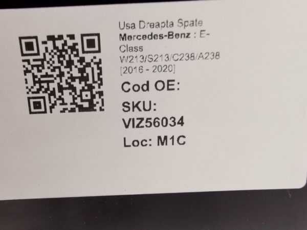 Usa Dreapta Spate Mercedes-Benz  E-Class W213/S213/C238/A238 [2016 - 2020] Combi AMG Originala - imagine 8