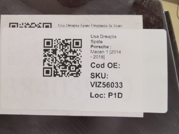 Usa Dreapta Spate Porsche  Macan 1 [2014 - 2018] Originala - imagine 8